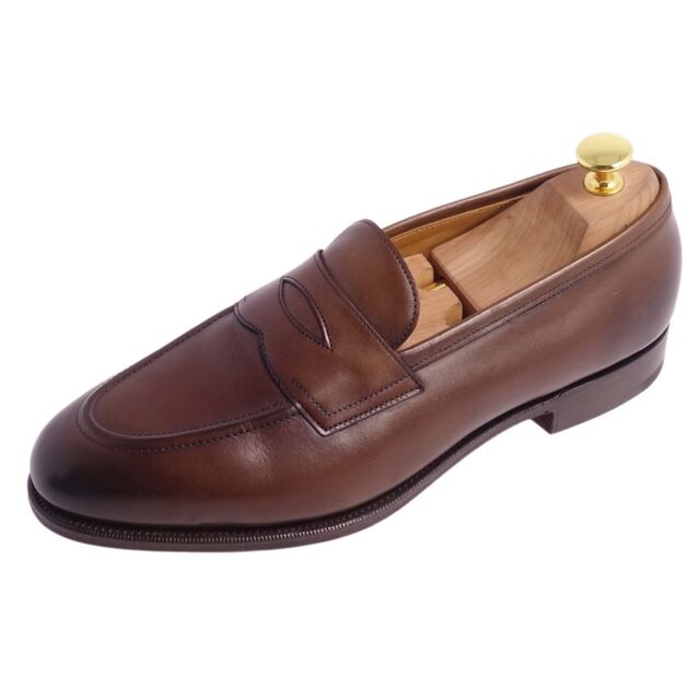 未使用 エドワードグリーン EDWARD GREEN ローファー コインローファー PICCADILLY ピカデリー カーフレザー 革靴 メンズ 7.5E(26.5cm相当) ブラウン | フリマアプリ ラクマ