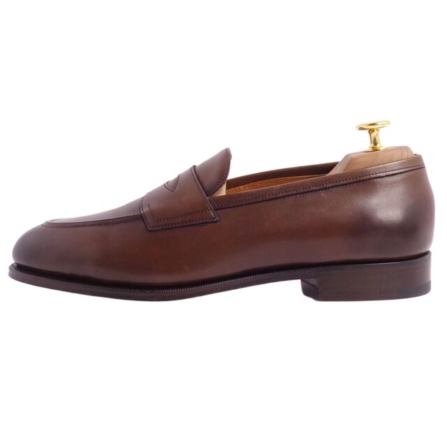 未使用 エドワードグリーン EDWARD GREEN ローファー コインローファー PICCADILLY ピカデリー カーフレザー 革靴 メンズ 7.5E(26.5cm相当) ブラウン