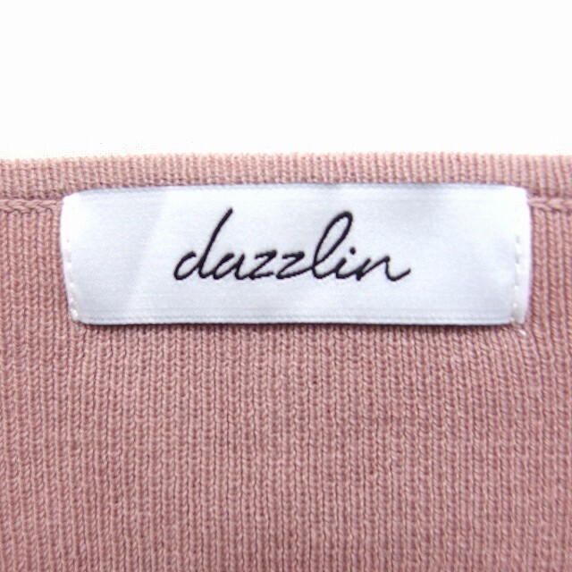 dazzlin(ダズリン)のダズリン dazzlin ペンタゴンネック ニット セーター 半袖 クロップド丈 レディースのトップス(ニット/セーター)の商品写真