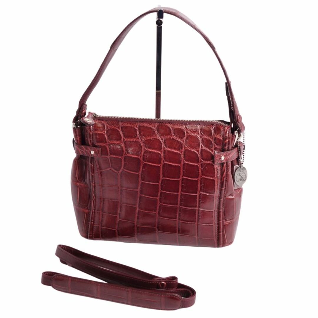 極美品 JRA Clair バッグ クロコダイル ハンドバッグ ショルダー 極美品 JRA Clair バッグ クロコダイル ハンドバッグ ショルダー