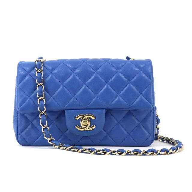 2022年新作入荷 - CHANEL シャネル ブルー チェーンショルダーバッグ