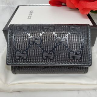 グッチ(GUCCI)の【未使用】 GUCCI グッチ キーケース 6連 GG インプリメ ブラック(キーケース)
