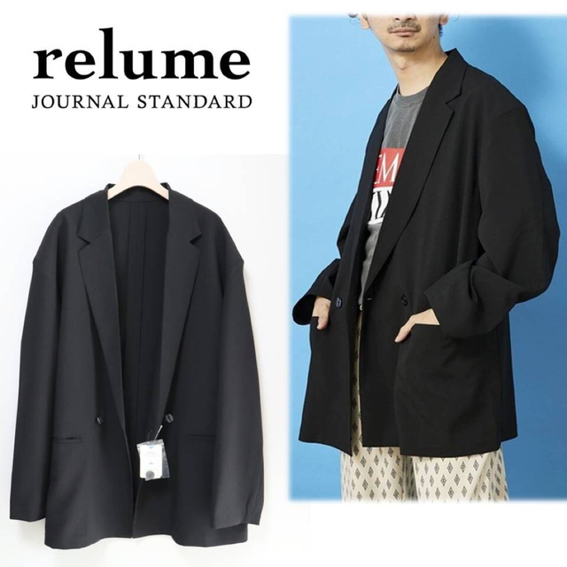 《ジャーナルスタンダードrelume》新品 薄手 メランジ ワイドジャケット L