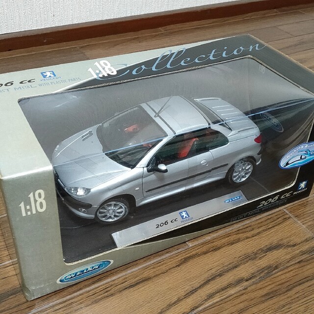 未開封 WELLY PEUGEOT 206CC 1:18 Collection