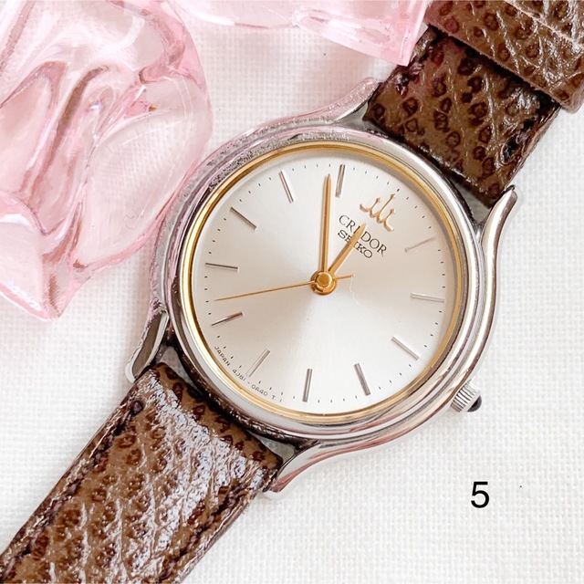 稼働品】美品!SEIKO□クレドール レディースウォッチ⑤