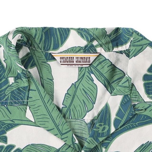 STANDARD CALIFORNIA(スタンダードカリフォルニア)のSTANDARD CALIFORNIA SD LEAF SURF SHIRT 緑 メンズのトップス(シャツ)の商品写真