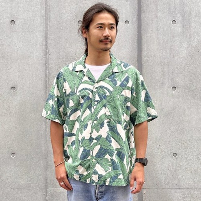 STANDARD CALIFORNIA(スタンダードカリフォルニア)のSTANDARD CALIFORNIA SD LEAF SURF SHIRT 緑 メンズのトップス(シャツ)の商品写真