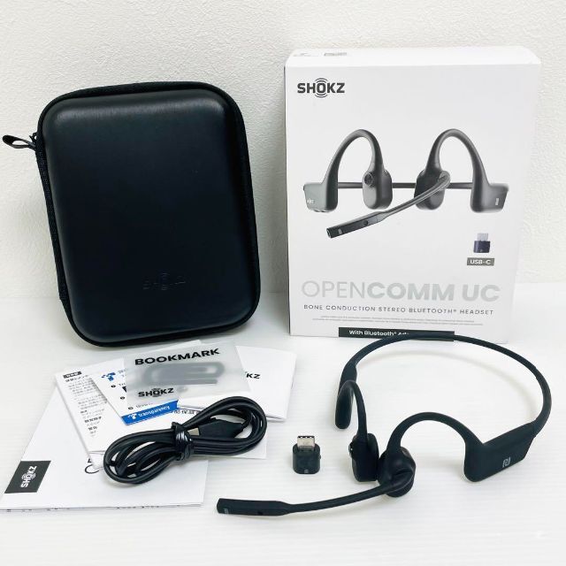 良品 Shokz 骨伝導イヤホン OPENCOMM レシーバー付 C102 UC-