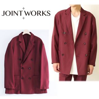 ジョイントワークス(JOINT WORKS)の《JOINTWORKS》新品 ダブルブレスト ワイドジャケット ユニセックス L(テーラードジャケット)