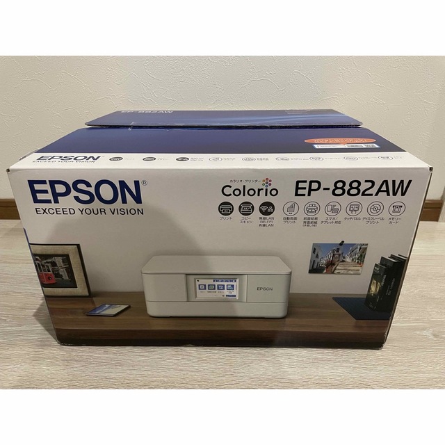 PC/タブレットEPSON エプソン EP-882AW SSS  カラリオ プリンター 複合機