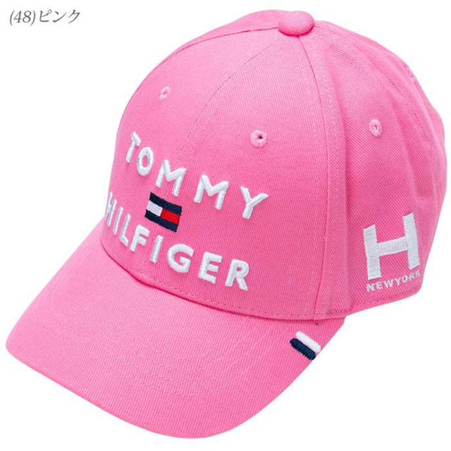 TOMMY HILFIGER(トミーヒルフィガー)のトミーヒルフィガーゴルフ ピンクキャップ レディースの帽子(キャップ)の商品写真