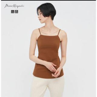 ユニクロ(UNIQLO)のUNIQLO マメクロ エアリズムコットンブラキャミソール(キャミソール)