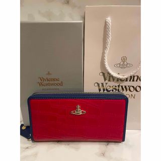 ヴィヴィアンウエストウッド(Vivienne Westwood)の【期間限定販売‼️】ヴィヴィアンウエストウッド 長財布 レッド ブルー クロコ(財布)