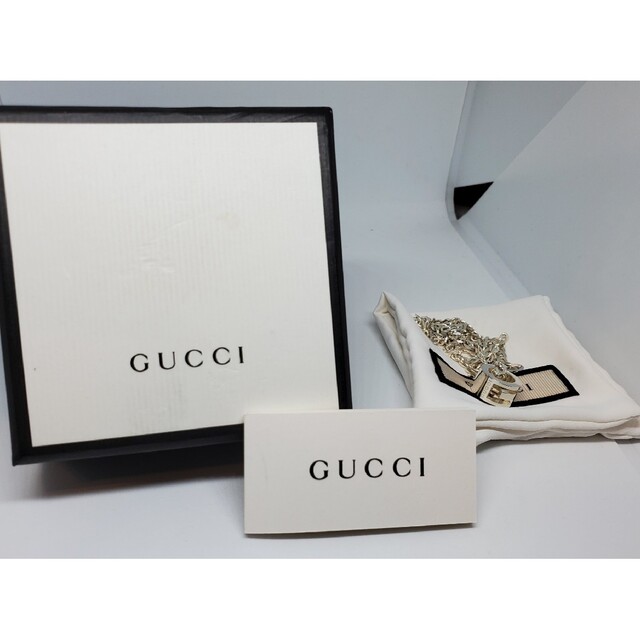 【廃盤美品】GUCCI 喜平チェーン カットアウトG リング ネックレス