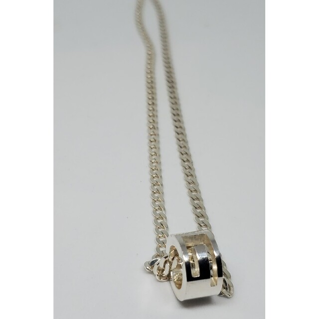 【廃盤美品】GUCCI 喜平チェーン カットアウトG リング ネックレス
