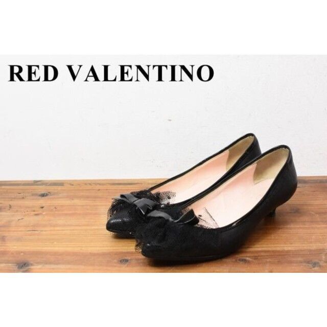 RED VALENTINO(レッドヴァレンティノ)のAL AE0009 高級 RED VALENTINO ヴァレンティノ レース レディースの靴/シューズ(ハイヒール/パンプス)の商品写真