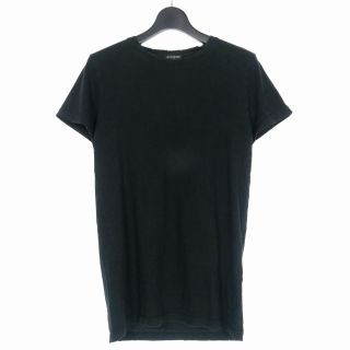 バルマン(BALMAIN)のバルマン ダメージ加工 クルーネック Tシャツ カットソー 半袖 XS 黒(Tシャツ/カットソー(半袖/袖なし))