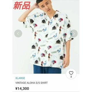 エクストララージ(XLARGE)の新品　XLARGE  VINTAGE ALOHA  SHIRT  ¥14,300(シャツ)