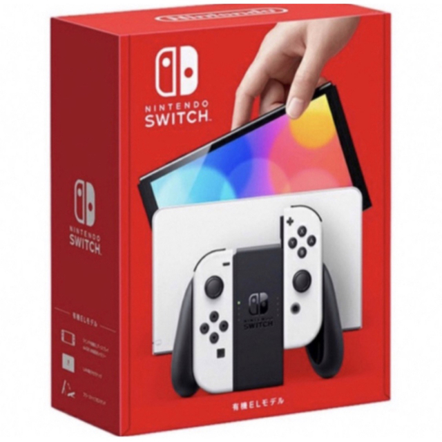 Nintendo Switch(ニンテンドースイッチ)の新品未使用Nintendo Switch 新型 有機EL 本体　ホワイト エンタメ/ホビーのゲームソフト/ゲーム機本体(家庭用ゲーム機本体)の商品写真