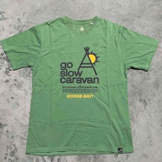 go slow caravan グリーンTシャツ(Tシャツ/カットソー(半袖/袖なし))