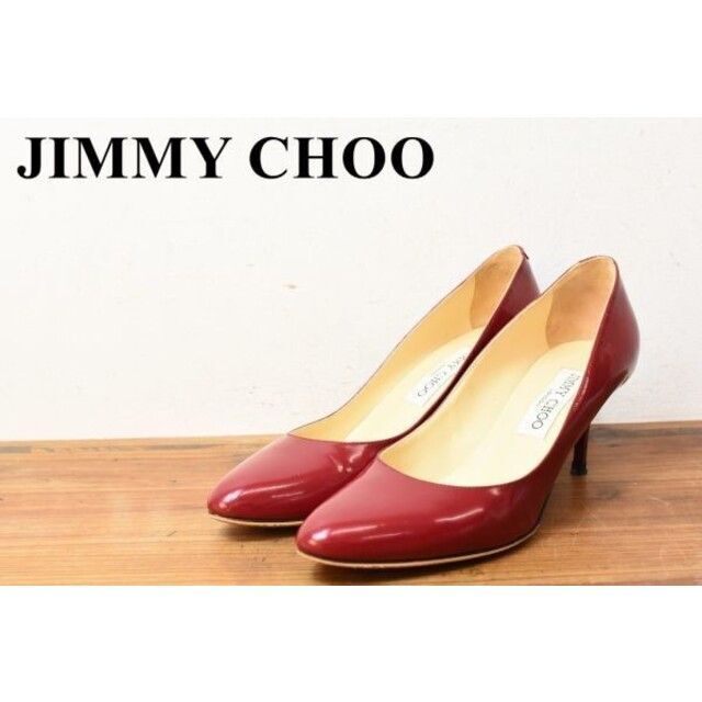 AL AE0011 高級 JIMMY CHOO ジミーチュウ ガラスレザー