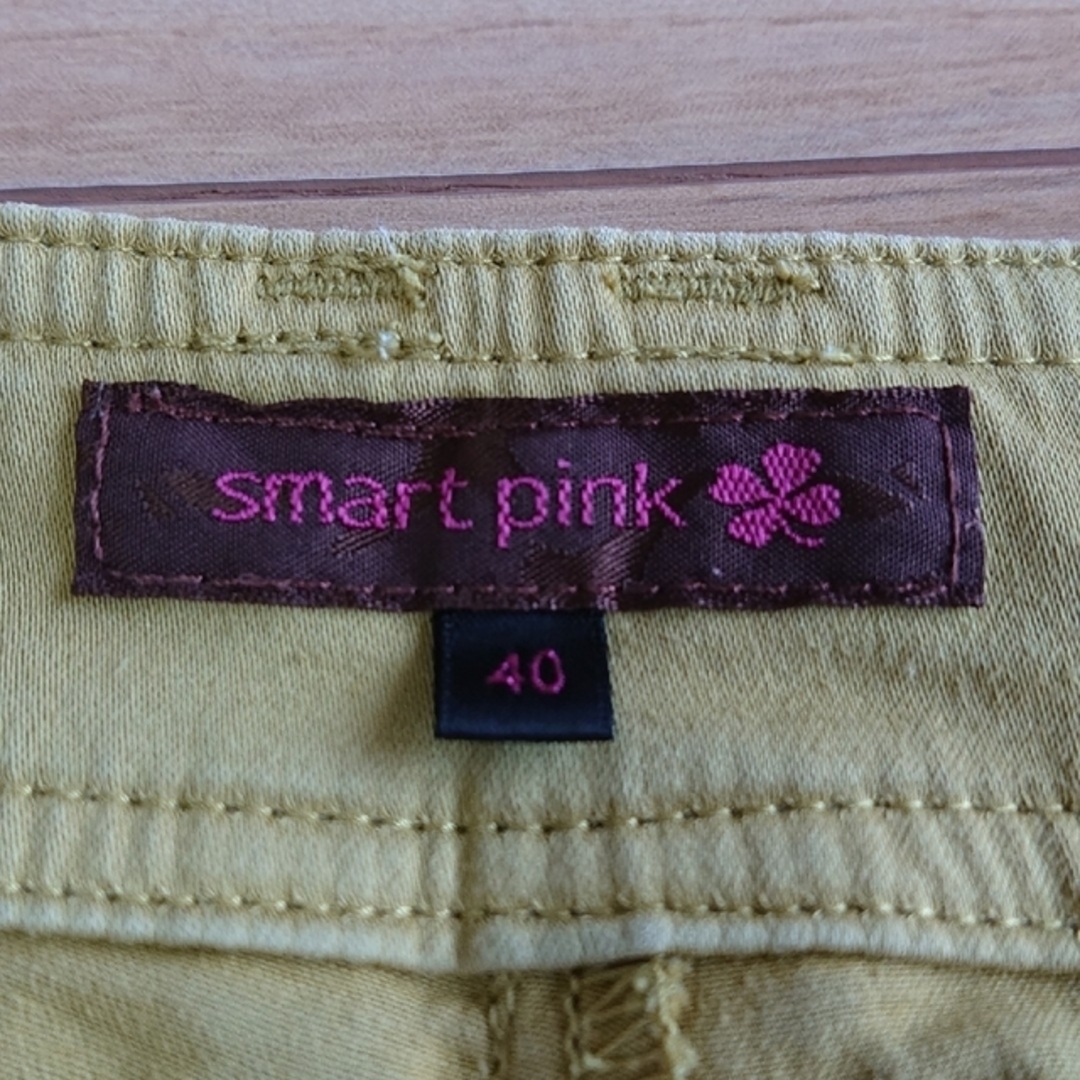 smart pink(スマートピンク)のスマートピンク レディース パンツ 7～8分丈  ライムカラー レディースのパンツ(カジュアルパンツ)の商品写真