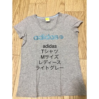 アディダス(adidas)のアディダス Tシャツ タンクトップ ラメ Mサイズ ライトグレー レディース(Tシャツ(半袖/袖なし))