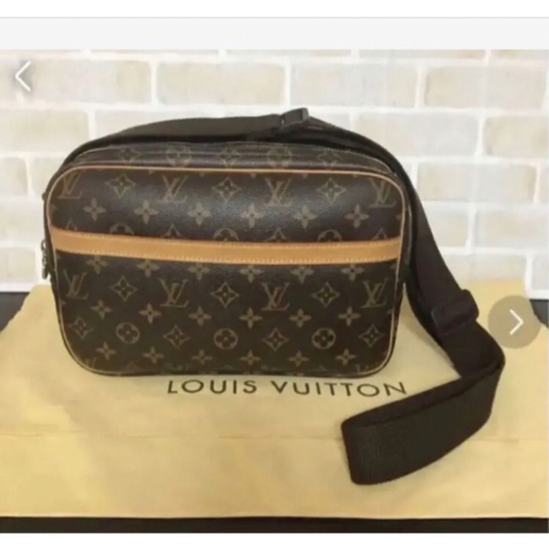 LOUIS VUITTON - 【美品】ルイヴィトン モノグラム リポーター PM