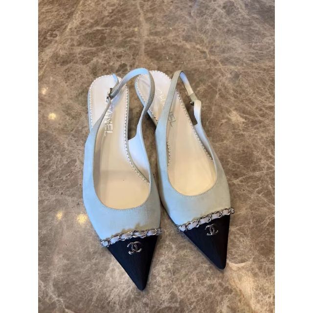限定価格セール!】 CHANEL シャネル スリングバックシューズ パンプス