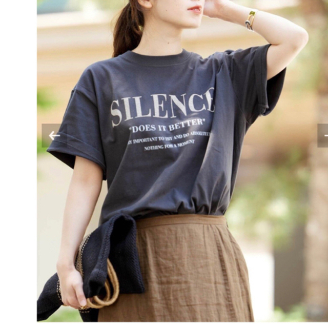 JOURNAL STANDARD(ジャーナルスタンダード)のジャーナルスタンダード　SILENCE ロゴTシャツ レディースのトップス(Tシャツ(半袖/袖なし))の商品写真