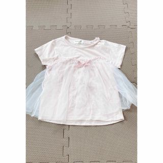 チュール付きトップス　110(Tシャツ/カットソー)