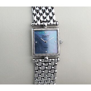 ヴァンクリーフアンドアーペル(Van Cleef & Arpels)の美品 ヴァンクリーフ & アーペル クラシック 4Pダイア ブルーシェル(腕時計)
