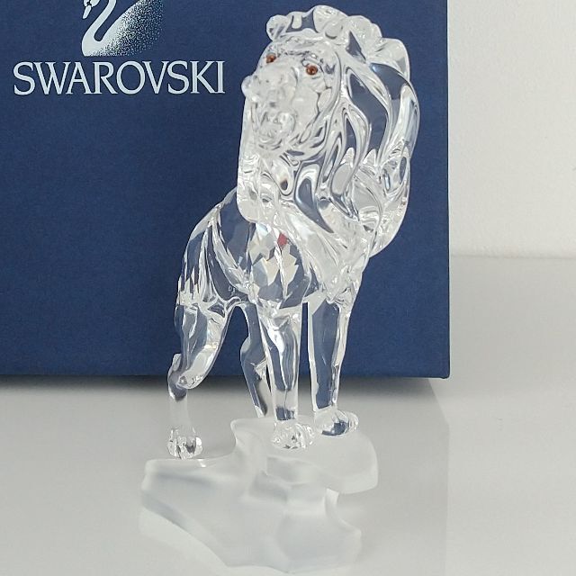 廃盤品/SWAROVSKI/スワロフスキー/ライオン/クリスタル-