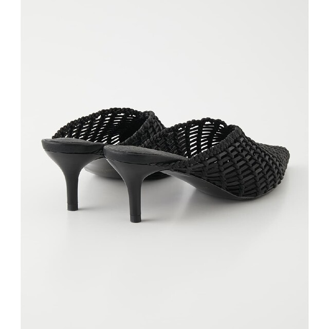 rienda(リエンダ)のrienda　リエンダ　クロシェミュール　ブラック　黒　L レディースの靴/シューズ(ミュール)の商品写真