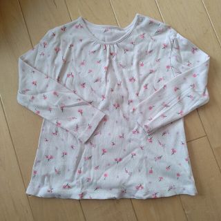 ユニクロ(UNIQLO)のUNIQLO 小花柄ロンT 100(Tシャツ/カットソー)