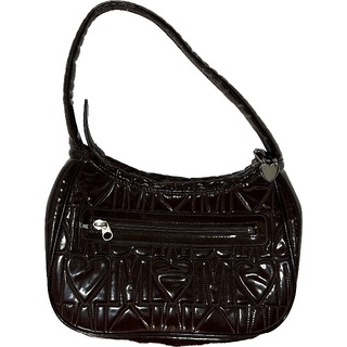 モスキーノ(MOSCHINO)のモスキーノ - Enamel brown handbag(ハンドバッグ)