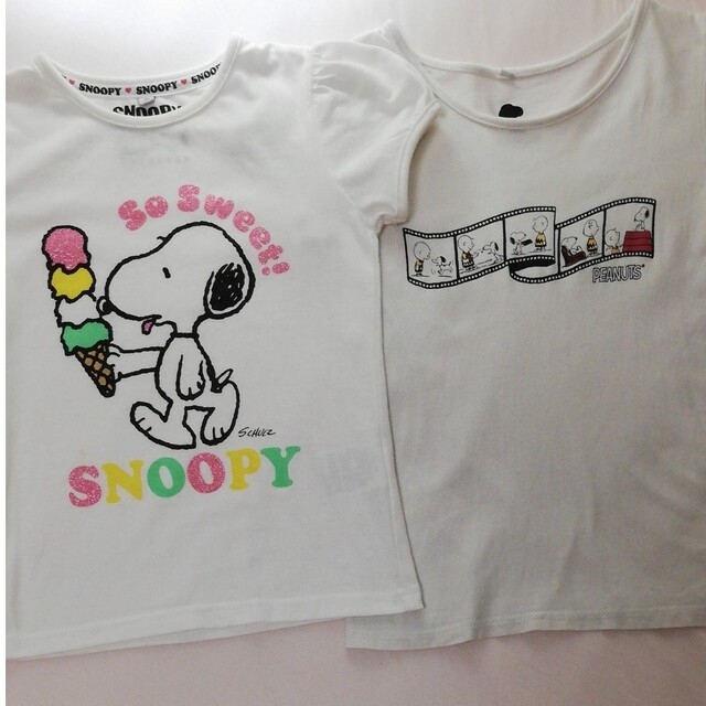 PEANUTS(ピーナッツ)のスヌーピー　Tシャツ2枚セット　130~140サイズ キッズ/ベビー/マタニティのキッズ服男の子用(90cm~)(Tシャツ/カットソー)の商品写真