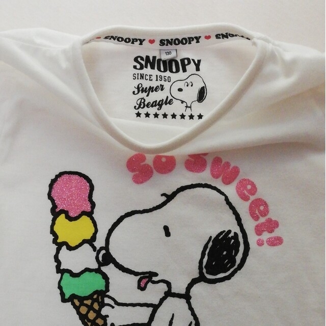 PEANUTS(ピーナッツ)のスヌーピー　Tシャツ2枚セット　130~140サイズ キッズ/ベビー/マタニティのキッズ服男の子用(90cm~)(Tシャツ/カットソー)の商品写真