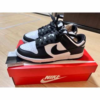 ナイキ(NIKE)のNIKE DUNK LOW RETRO WHITEーBLACK 26.5(スニーカー)