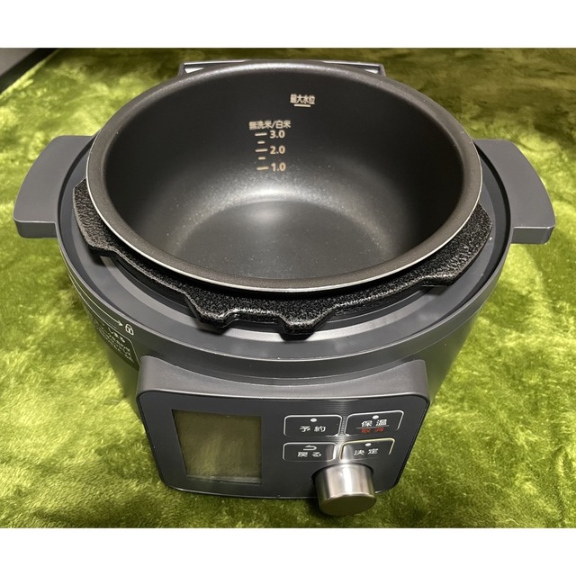 アイリスオーヤマ 電気圧力鍋 2.2L ブラック KPC-MA2-B800W炊飯容量