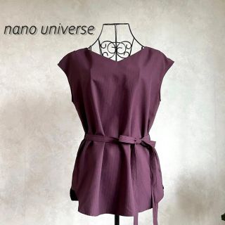 ナノユニバース(nano・universe)の【美品】ナノユニバース　ブラウス(シャツ/ブラウス(半袖/袖なし))