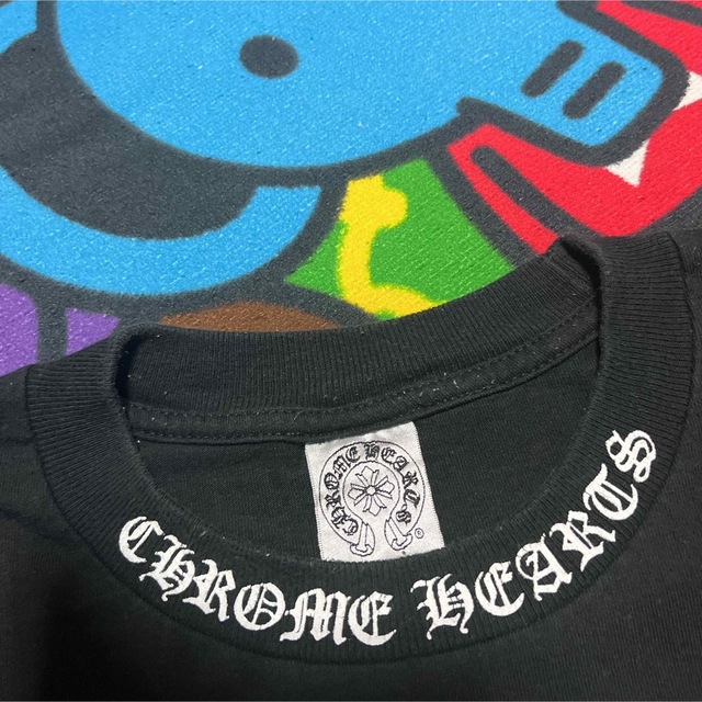 CHROME HEARTS Neck Logo ホースシュー　tシャツ L 黒