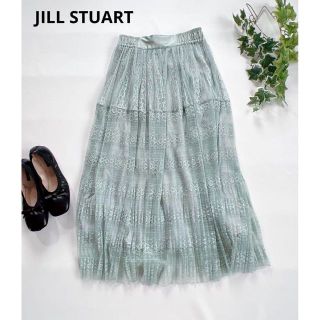 ジルスチュアート(JILLSTUART)のJILL STUART ジルスチュアート レースティアード マキシロングスカート(ロングスカート)