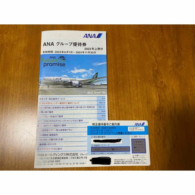 ANA(全日本空輸)(エーエヌエー(ゼンニッポンクウユ))のANA 株主優待券　飛行機 チケットの乗車券/交通券(航空券)の商品写真