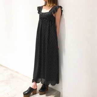 アレクサチャン(ALEXA CHUNG)の【ALEXACHUNG】アレクサチャン ドットワンピース(ロングワンピース/マキシワンピース)