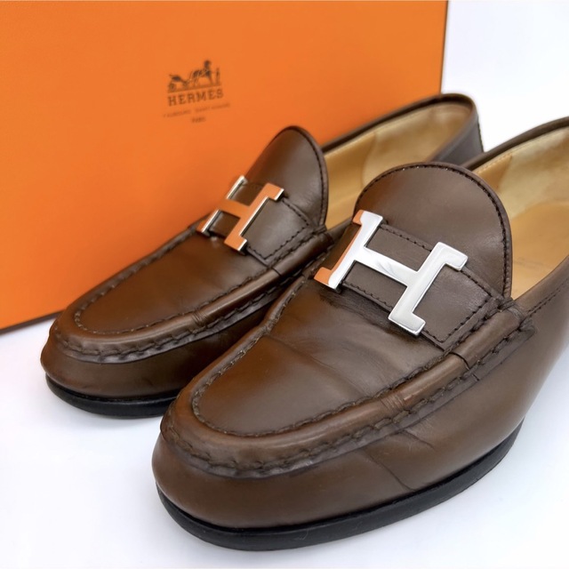 Hermes - ✨極美品✨ エルメス 21.5cm コンスタンスローファー ダーク