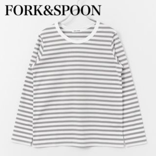 フォークアンドスプーン(FORK&SPOON)のFORK&SPOON　長袖ボーダーTシャツ カットソー　綿　アーバンリサーチ(Tシャツ(長袖/七分))