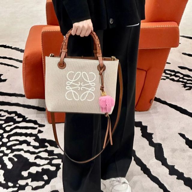 LOEWE - ロエベ LOEWE アナグラム トートバッグ ミニ ジャカード