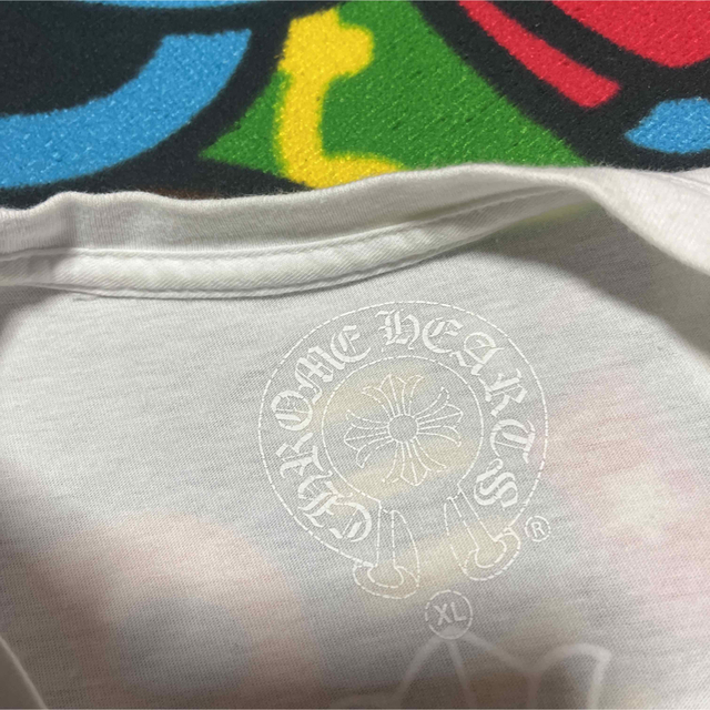 CHROME HEARTS セメタリークロス　ホースシュー　tシャツ XL 白Tシャツ/カットソー(半袖/袖なし)