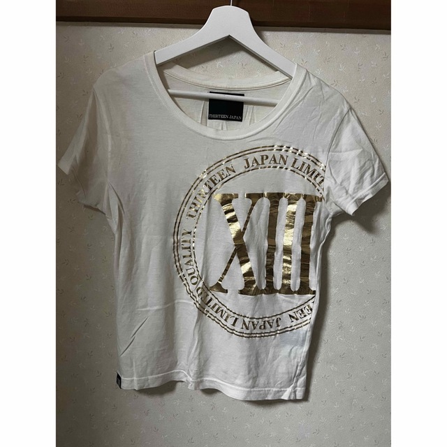 THIRTEEN JAPAN(サーティンジャパン)のTHIRTEEN JAPAN Tシャツ（WHITE） レディースのトップス(Tシャツ(半袖/袖なし))の商品写真